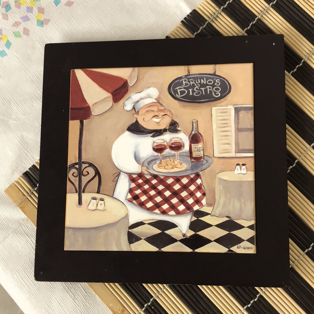 Bruno’s Bistro Wall decoration 8”X8”